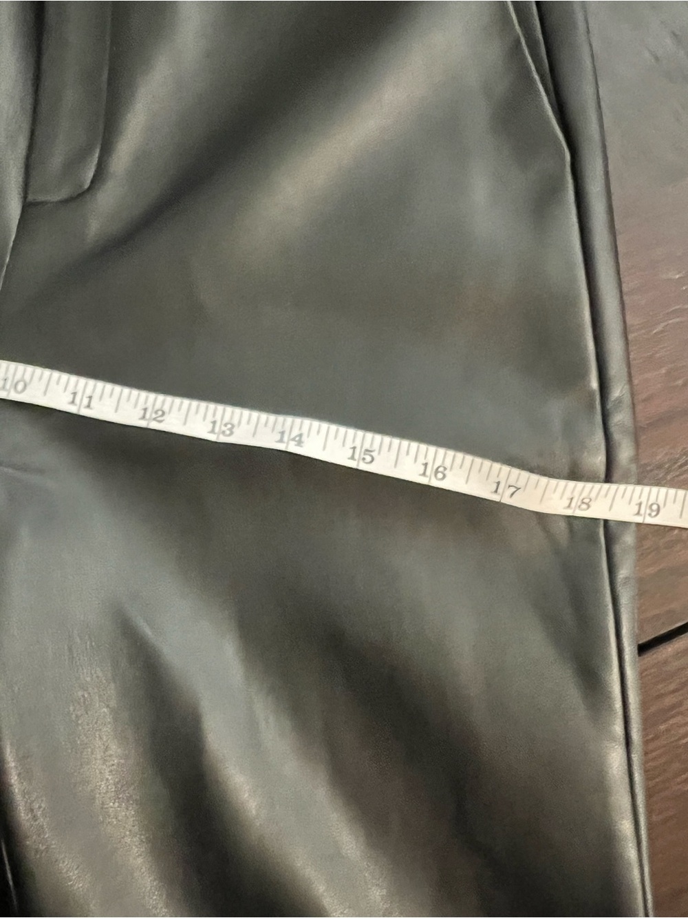 SER.O.YA Ronja Vegan Leather Trouser Black Flare Pants 4621-14 Size 2 NWT - Picture 5 of 16